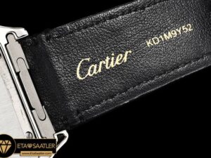 CAR0429D - Santos De Cartier 2018 Mens SSLE (Blk) Wht Swiss Qtz - 10.jpg